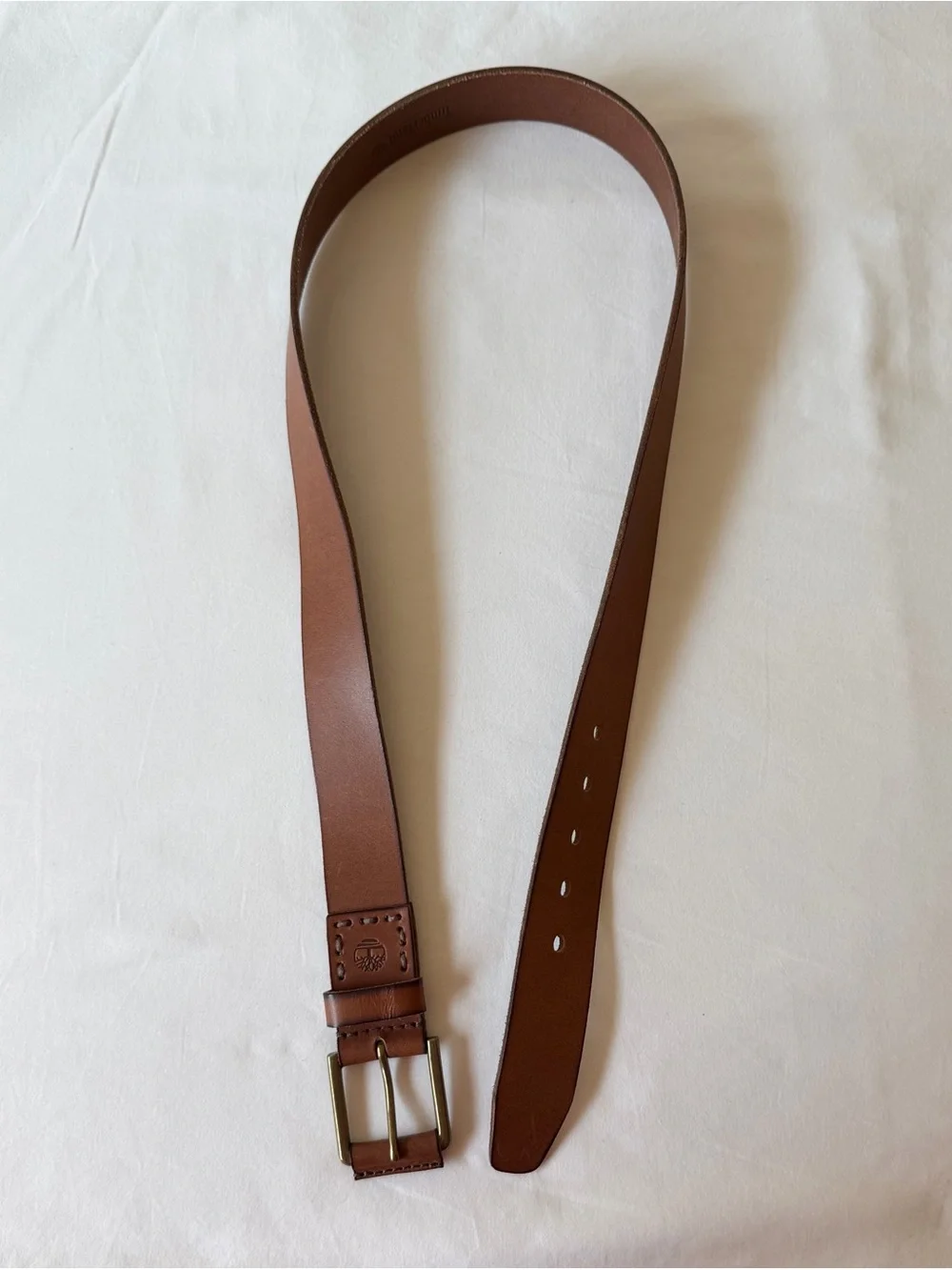 Timberland Brown Genuine Leather Belt Men’s Size 38